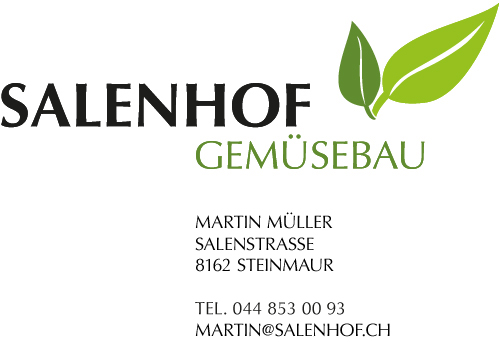 Salenhof Gemüsebau - Martin Müller, Salenstrasse, 8162 Steinmaur - 044 853 14 23